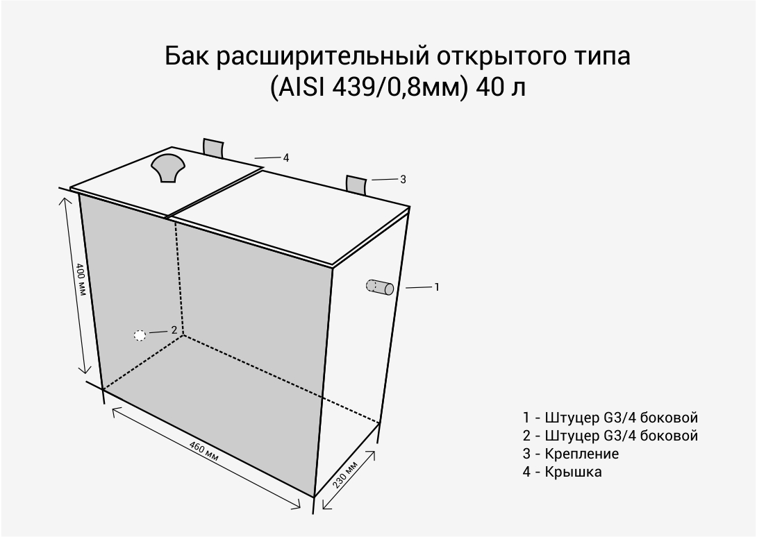 Открытый расширительный бак для отопления