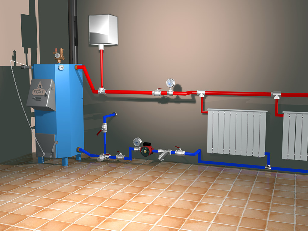 Как выполнить правильный монтаж системы отопления одноэтажного дома