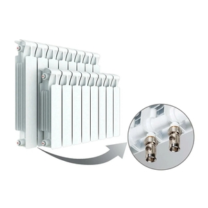 Биметаллический радиатор отопления Rifar Monolit Ventil 350 12 секции