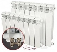 Биметаллический радиатор отопления Rifar Base Ventil 500 4 секции
