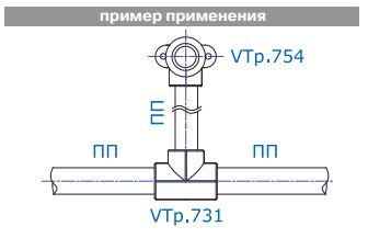 Тройник VALTEC VTp.731.0, PPR, 20 мм