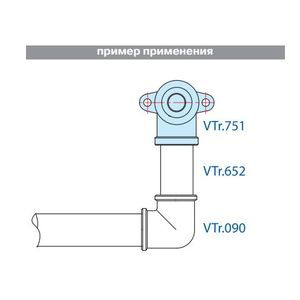 Водорозетка VALTEC VTr.751, 1/2 дюйма, внутренняя резьба