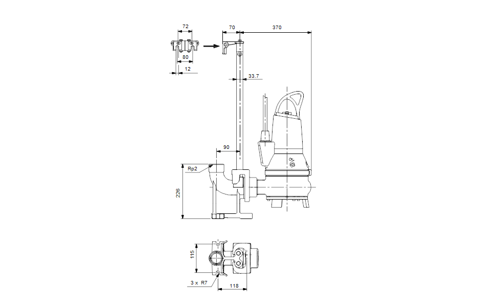 Насос дренажный EF30.50.11.2.50B Grundfos
