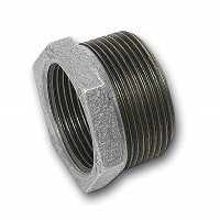 Ниппель редукционный 1 1/2"x1 1/4" чугун оцинкованный, 241#